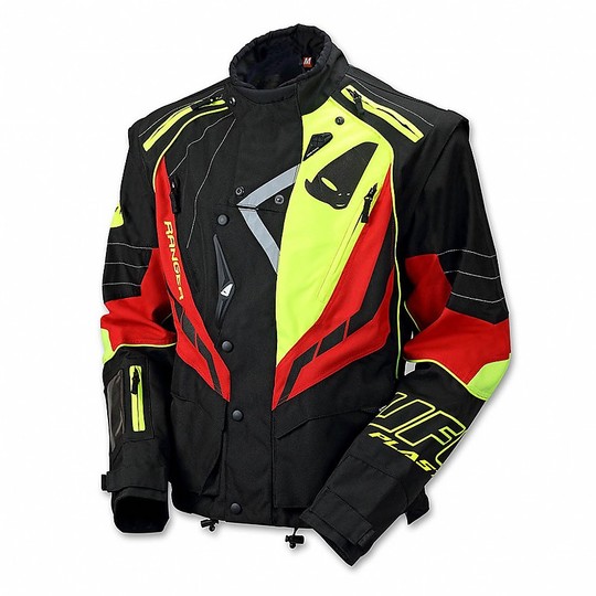 Moto Cross Enduro Jacke UFO Jacke mit abnehmbaren Ärmeln Red