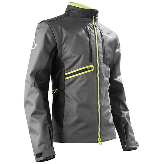 Moto Cross Enduro Jacket Acerbis Enduro Jacket Black Yellow Fluo