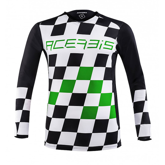 Moto Cross Enduro Jersey Acerbis LTD Start & Finish Black Green