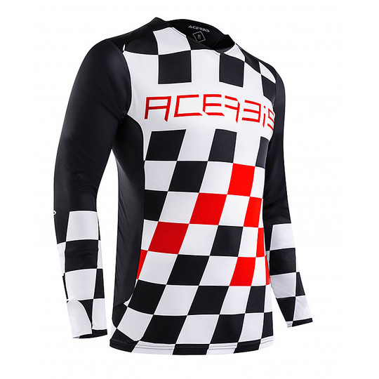 Moto Cross Enduro Jersey Acerbis LTD Start & Finish Black Red