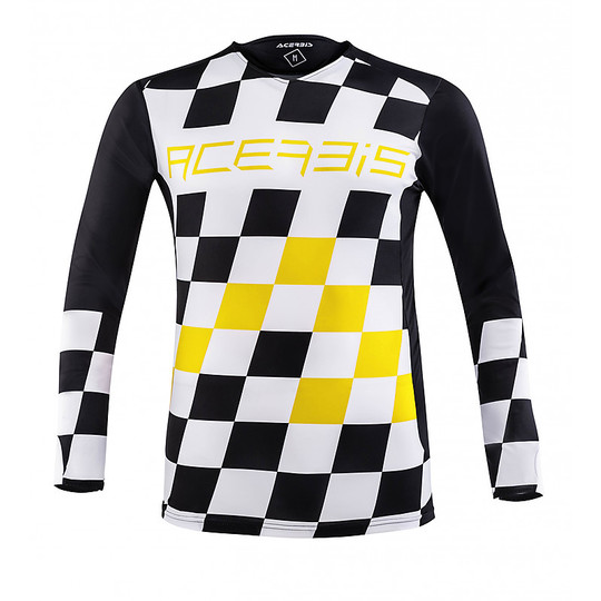 Moto Cross Enduro Jersey Acerbis LTD Start & Finish Black Yellow