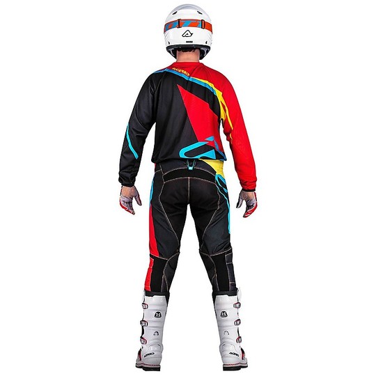 Moto Cross Enduro jersey Acerbis Profil Rot Schwarz