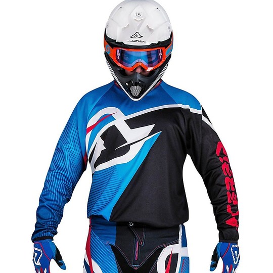Moto Cross Enduro jersey Acerbis Profile Blue Black