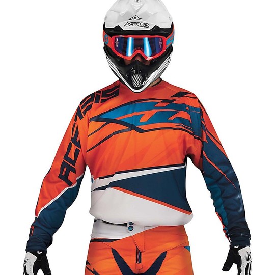 Moto Cross Enduro jersey Acerbis X-Gear Schwarz Blau