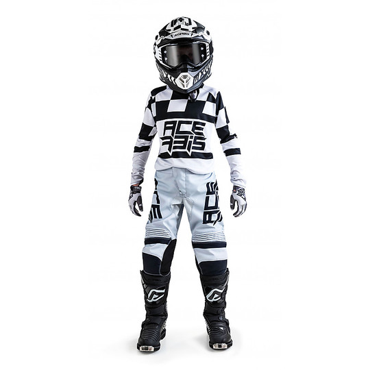 Moto Cross Enduro Jersey Child Acerbis Skyhigh Black Gray