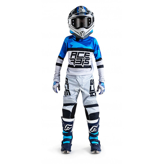 Moto Cross Enduro Jersey Child Acerbis Skyhigh Blue