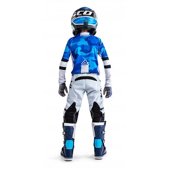 Moto Cross Enduro Jersey Child Acerbis Skyhigh Blue