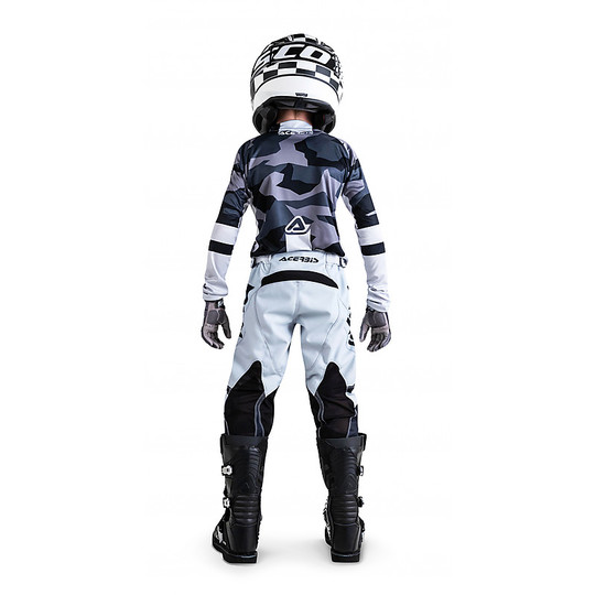 Moto Cross Enduro Jersey Child Acerbis Skyhigh Gray