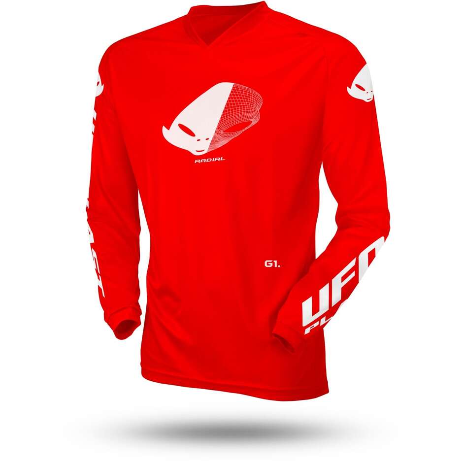 Moto Cross Enduro Jersey for Ufo SLIM RADIAL Red Child