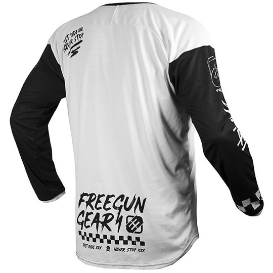 Moto Cross Enduro jersey Freegun DEVO SPEED White