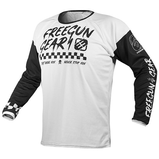 Moto Cross Enduro jersey Freegun DEVO SPEED White