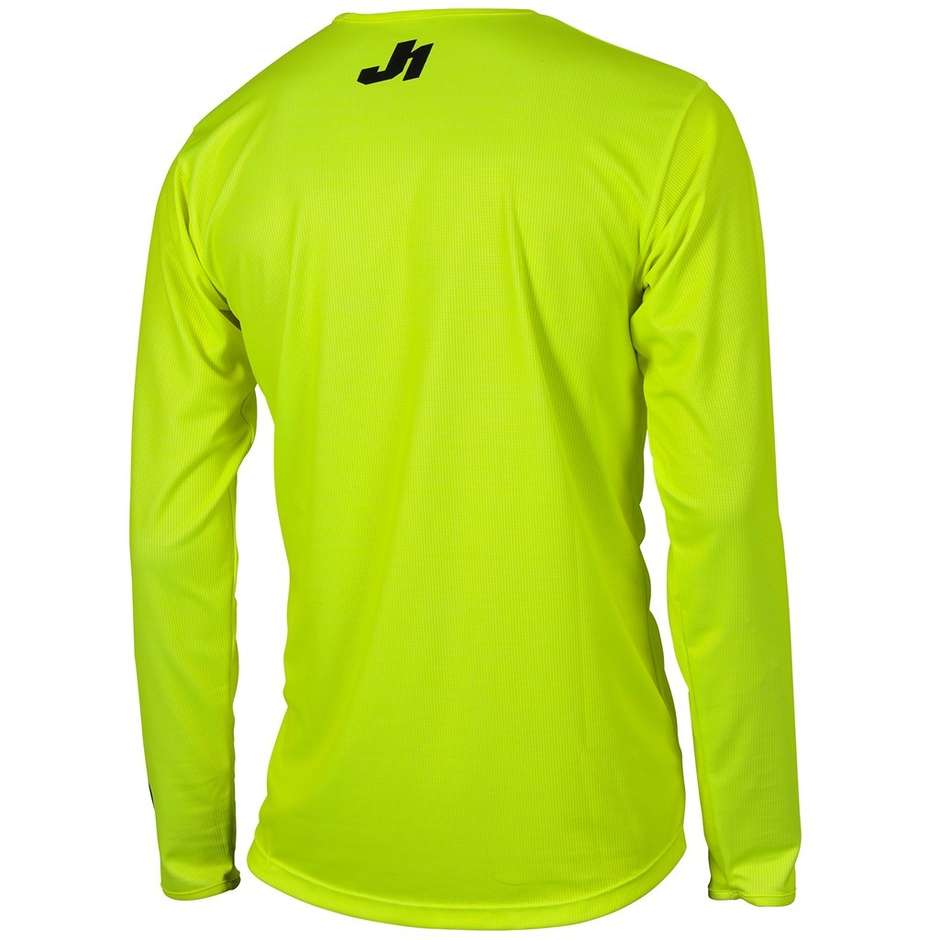 Moto Cross Enduro Jersey Just1 J-ESSENTIAL SOLID Fluo Yellow