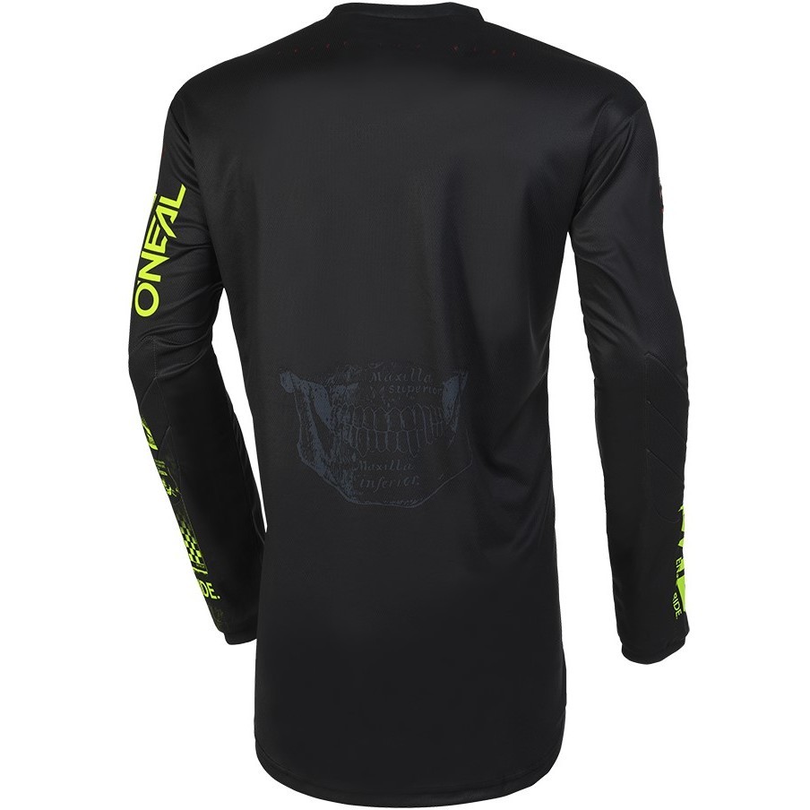 Moto Cross Enduro Jersey Oneal ELEMENT Jersey ATTACK V.23 Black Yellow