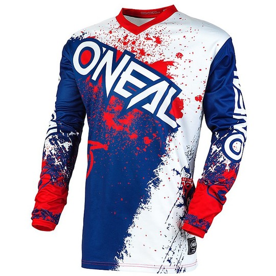 Moto Cross Enduro Jersey Oneal Element Jersey Impact Red Blue