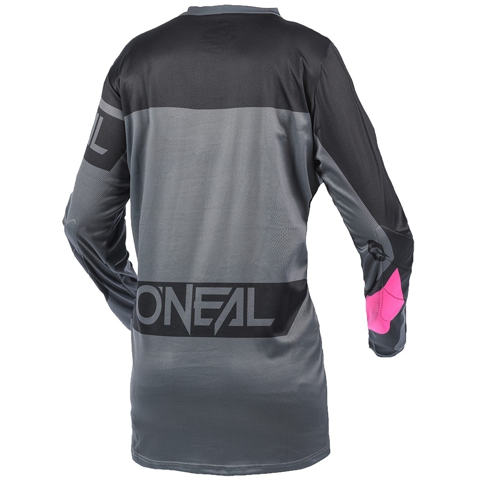 Moto Cross Enduro Jersey Oneal Element Womenâ´S Jersey Racewear Gray Pink