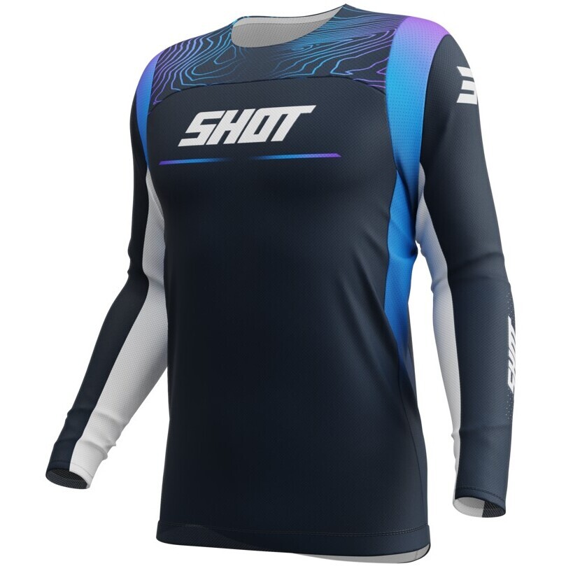 Moto Cross Enduro Jersey Shot CONTACT APEX Blue