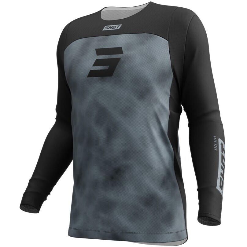 Moto Cross Enduro Jersey Shot CONTACT ONYX Black Grey