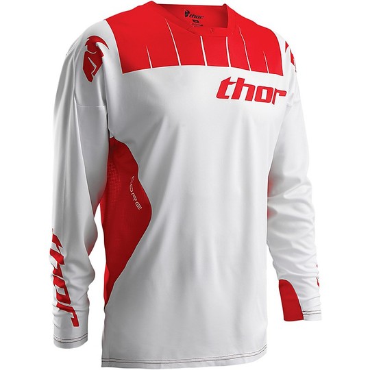 Moto Cross Enduro jersey Thor Core 2016 Against White Red