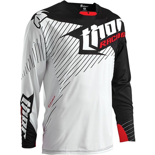 Moto Cross Enduro jersey Thor Core Hux 2016 White Black