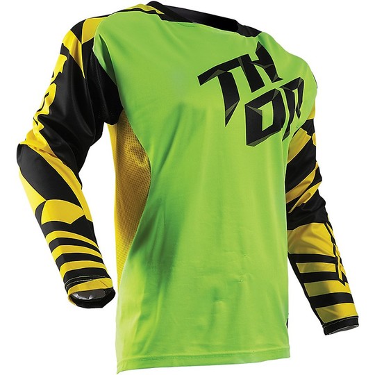 Moto Cross Enduro jersey Thor Fuse Dazz Green Fluorescent Yellow