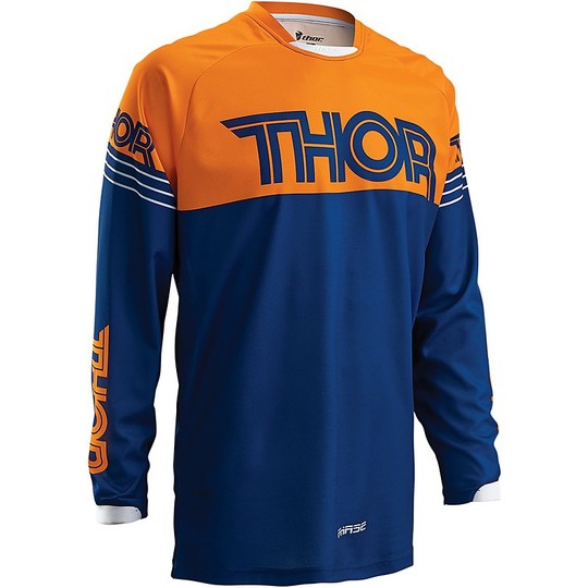 Moto Cross Enduro jersey Thor Phase 2016 Hyperion Navy Blue Orange