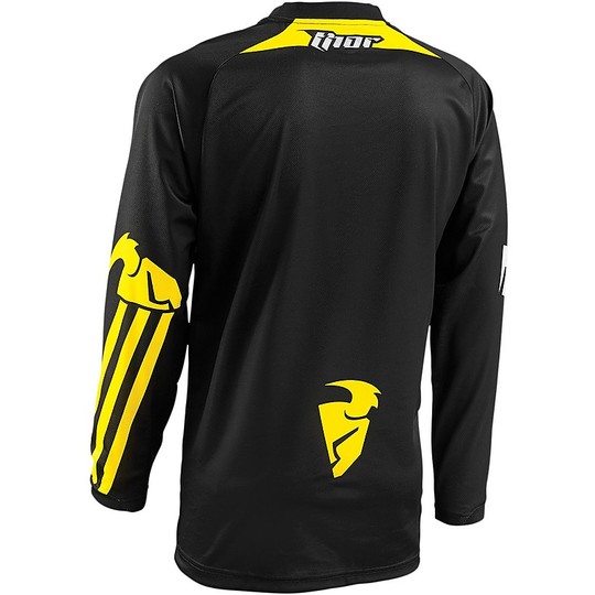 Moto Cross Enduro jersey Thor Phase 2016 Strands Black Yellow