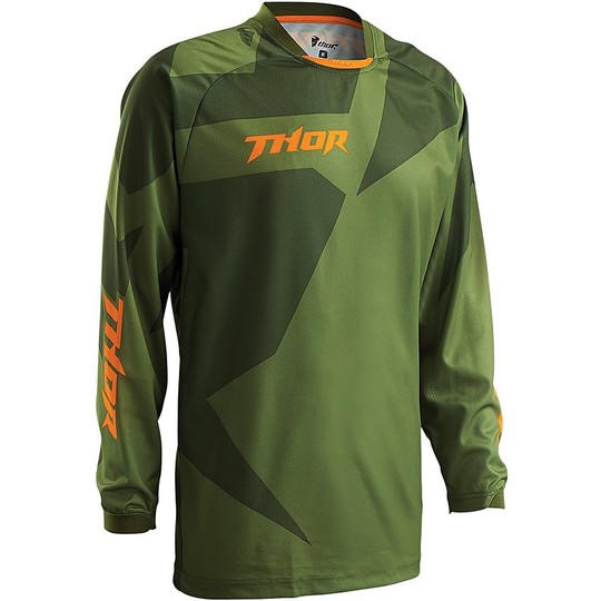 Moto Cross Enduro jersey Thor Phase Offroad 2016 Green Forest