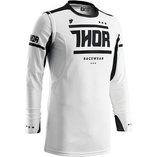 Moto Cross Enduro jersey Thor Prime 2,016 Fit White Black