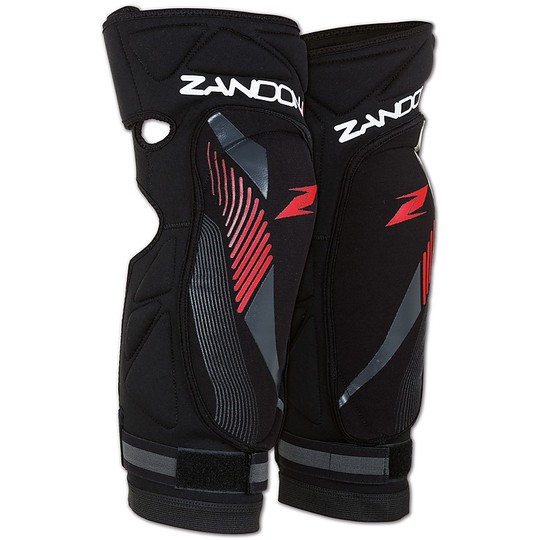 Moto Cross Enduro Knee Pads Zandonà SOFT ACTIVE Kneeguard Black