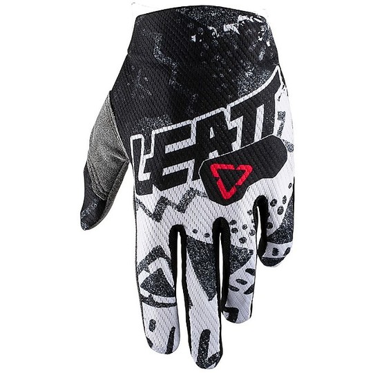 Moto Cross Enduro Leat GPX 1.5 JUNIOR Tech Gloves White Black
