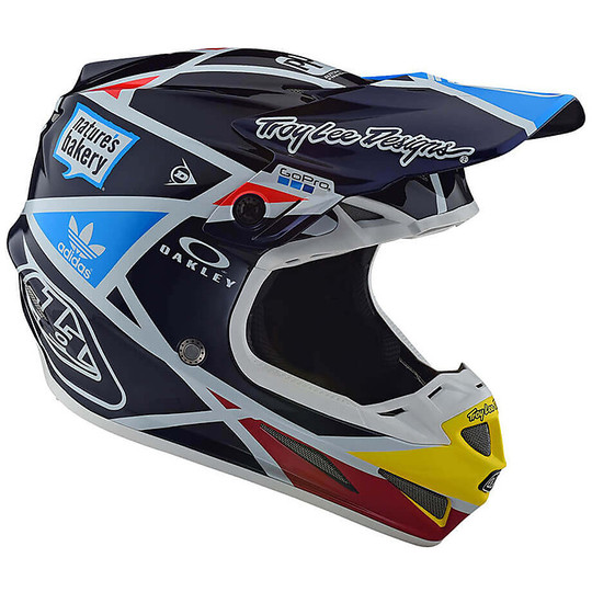Moto Cross Enduro Motorcycle Helmet Troy Lee Designs SE4 METRIC Carbon Navy