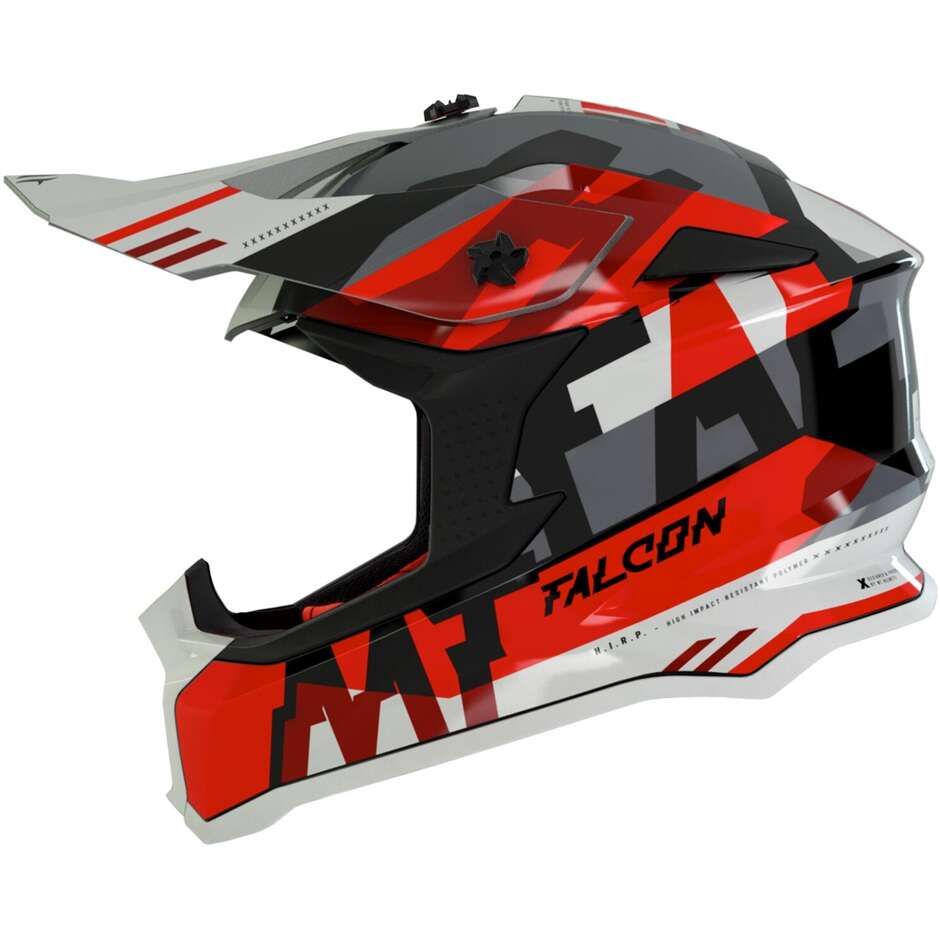 Moto Cross Enduro Mt Helmet FALCON ARYA A5 Glossy Red