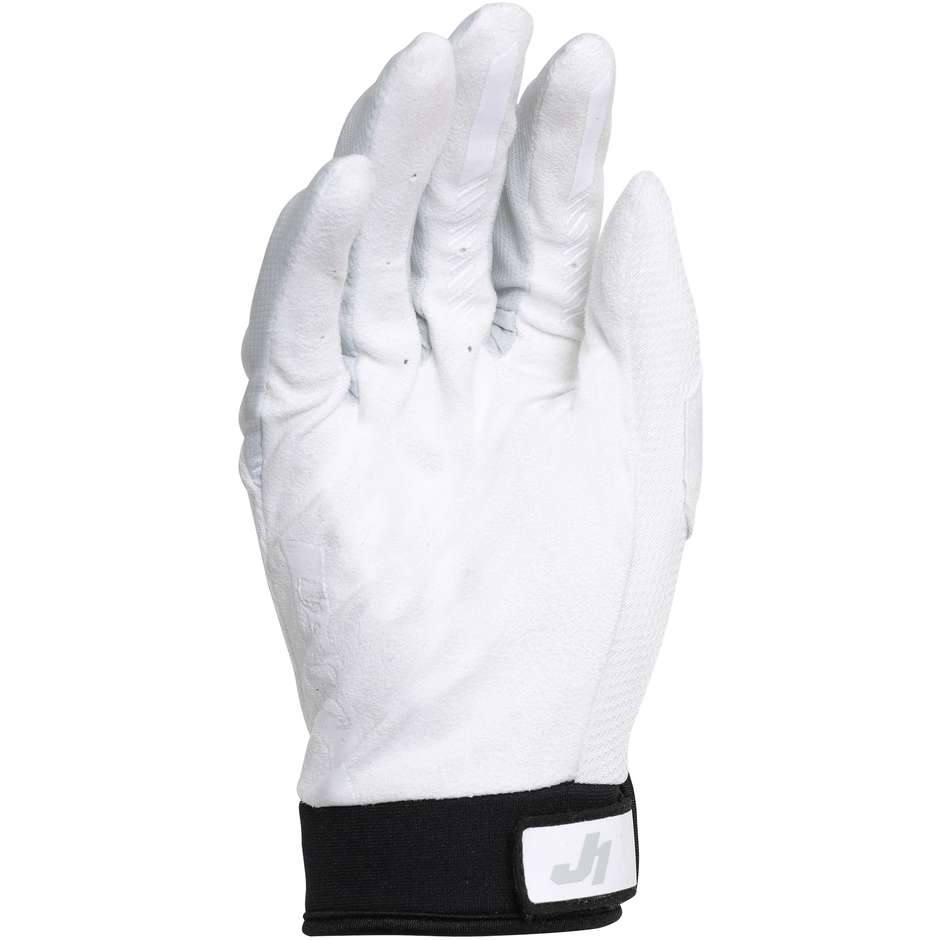 Moto Cross Enduro MTB Just1 J-FLEX Weiße Handschuhe