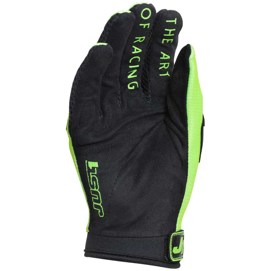 Moto Cross Enduro MTB Just1 J-FORCE X Green Fluo Gloves