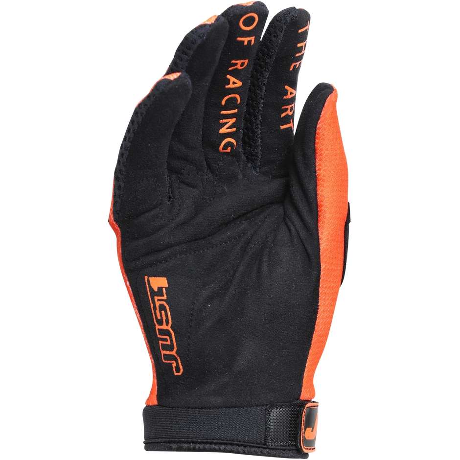 Moto Cross Enduro MTB Just1 J-FORCE X Handschuhe Orange Fluo