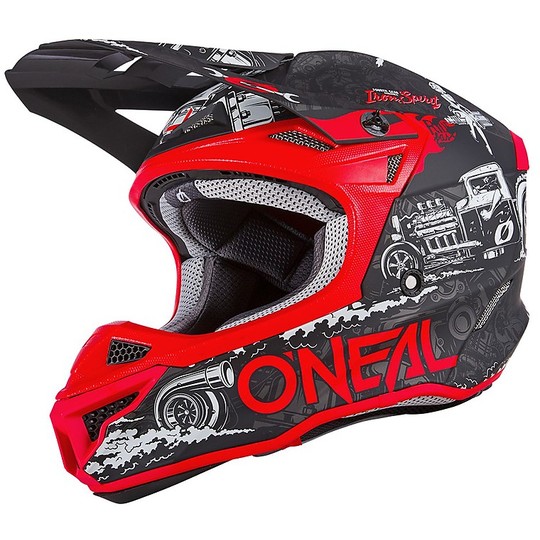Moto Cross Enduro O'neal 5 Series HR Helmet Black Red