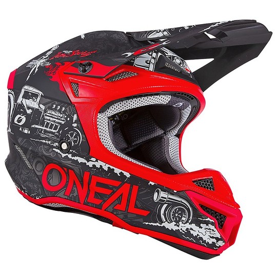 Moto Cross Enduro O'neal 5 Series HR Helmet Black Red