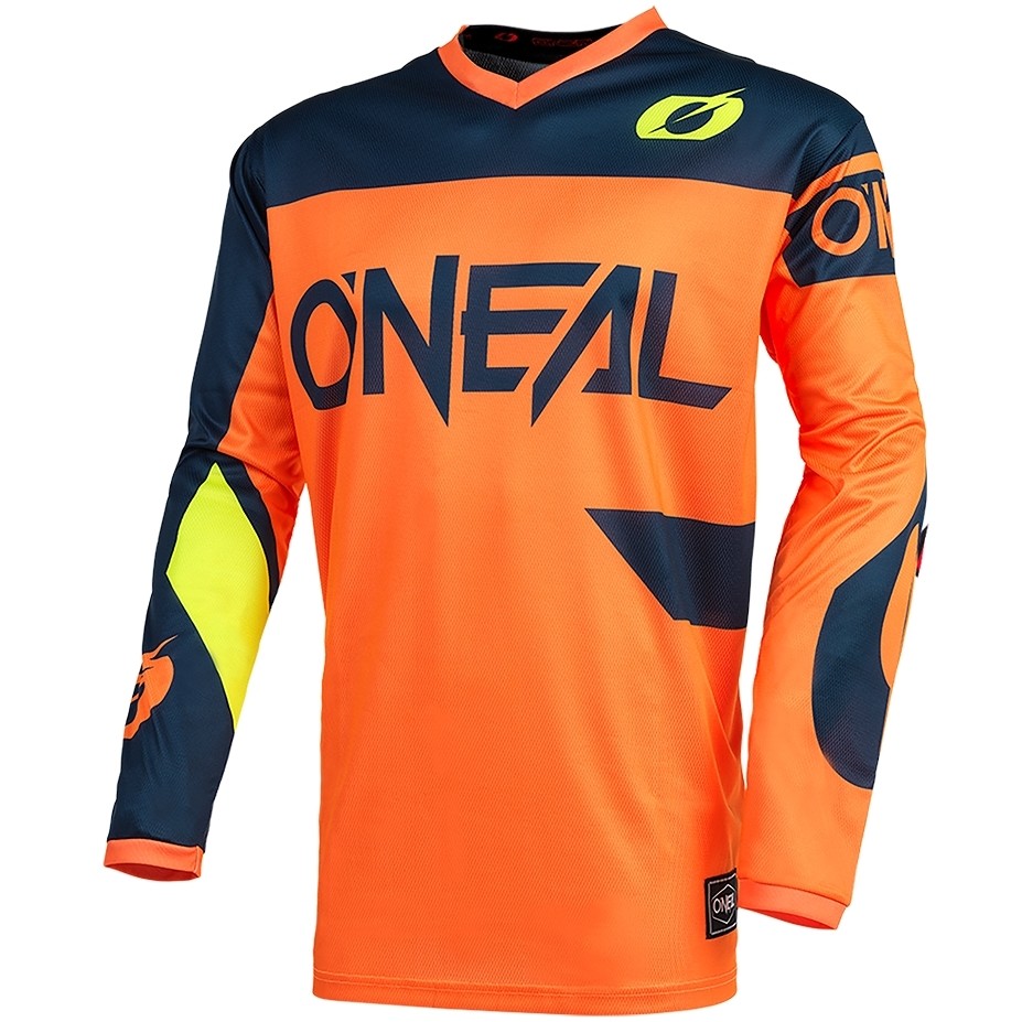 Moto Cross Enduro Oneal Element Jersey Racewear Orange Blue
