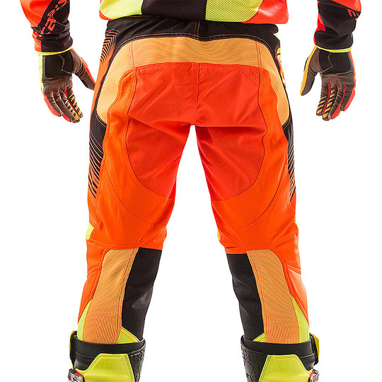Moto Cross Enduro pants Acerbis X-Flex Black Orange Fluo