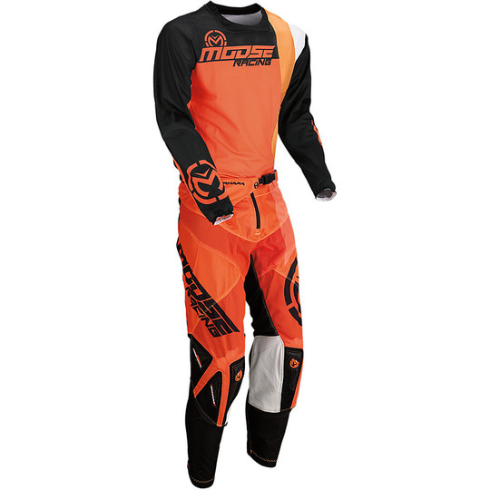 Moto Cross Enduro pants Moose Racing Sahara Orange Black