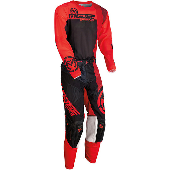 Moto Cross Enduro pants Moose Racing Sahara Red Black