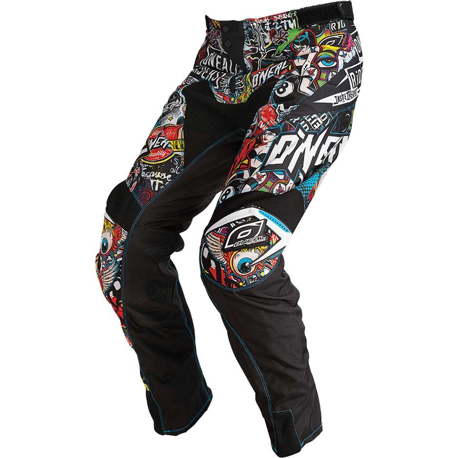 Moto Cross Enduro Pants Oneal Mayhem Pant Crank Black Multicolor