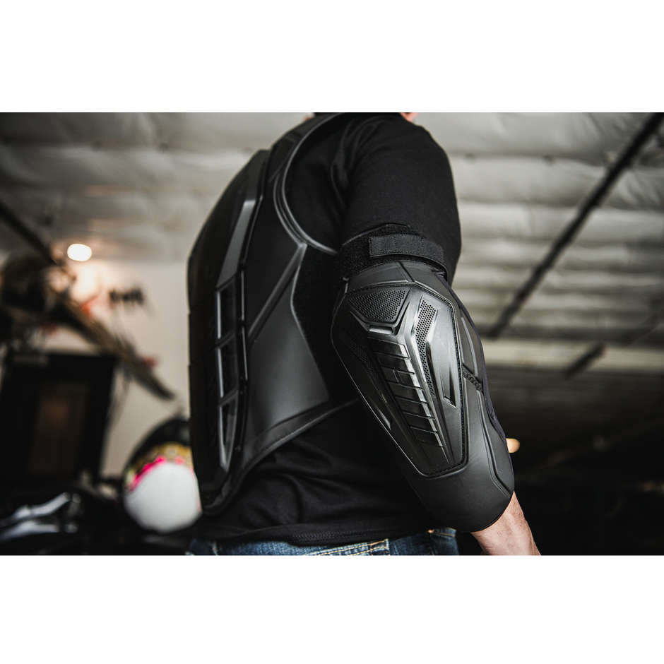 Moto Cross Enduro Protective Elbow Guards Icon FIELD ARMOR 3 Black