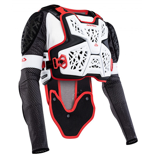 Moto Cross Enduro Protective Jacket Acerbis Body Armor GALAXY Black White Red