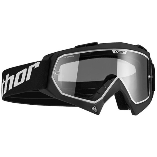 Moto Cross Enduro-Schutzbrillen-Maske Thor Feind Solid Black 2015