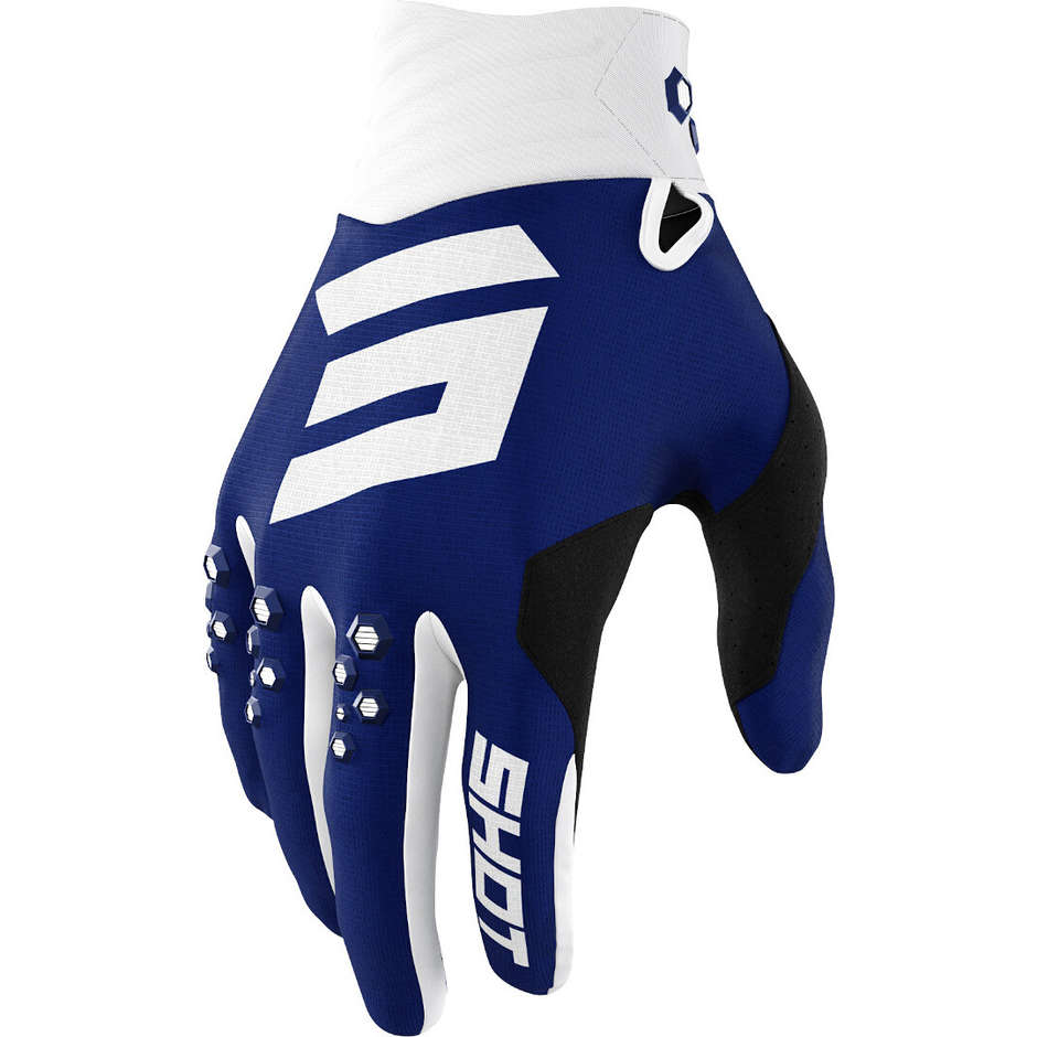 Moto Cross Enduro Shot CONTACT Gloves Blue