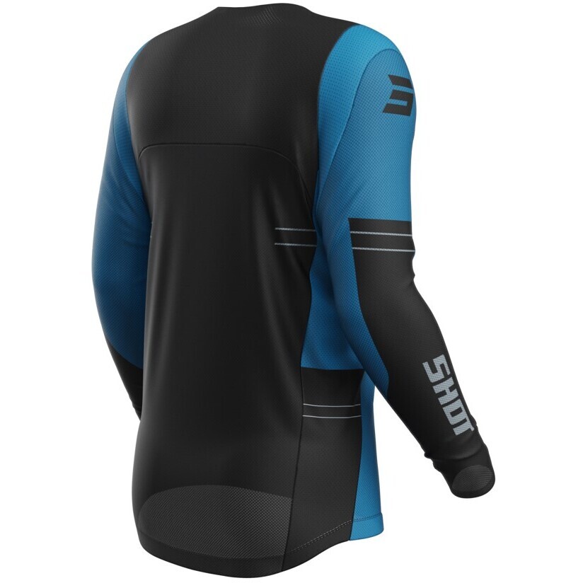Moto Cross Enduro Shot CONTACT SHIELD Blaues Trikot
