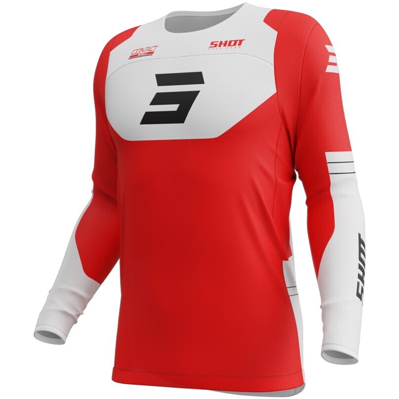 Moto Cross Enduro Shot CONTACT SHIELD Red Jersey