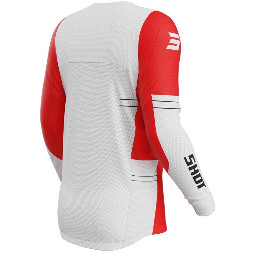 Moto Cross Enduro Shot CONTACT SHIELD Rotes Trikot