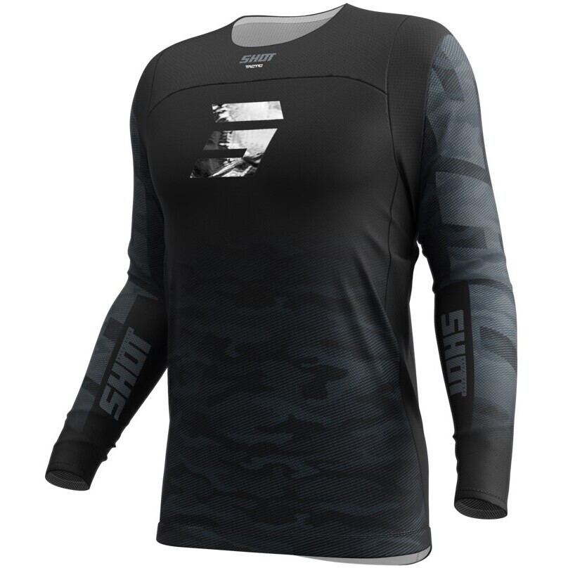 Moto Cross Enduro Shot CONTACT TACTIC Black Jersey